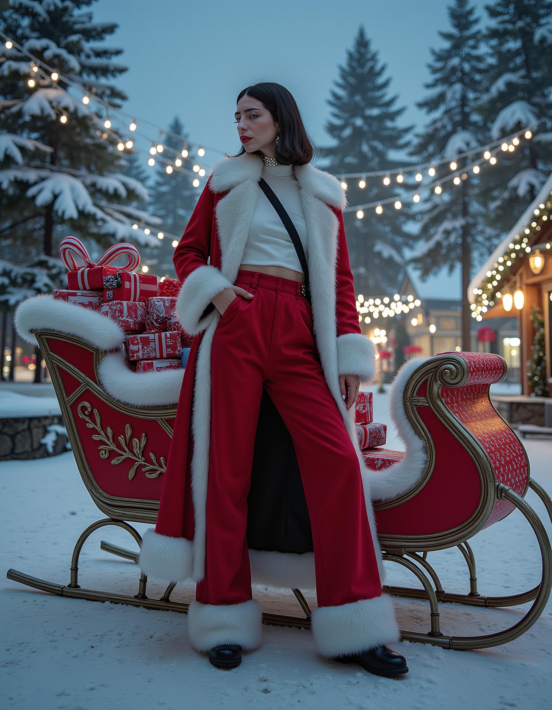 Winter wonderland woman portrait 5